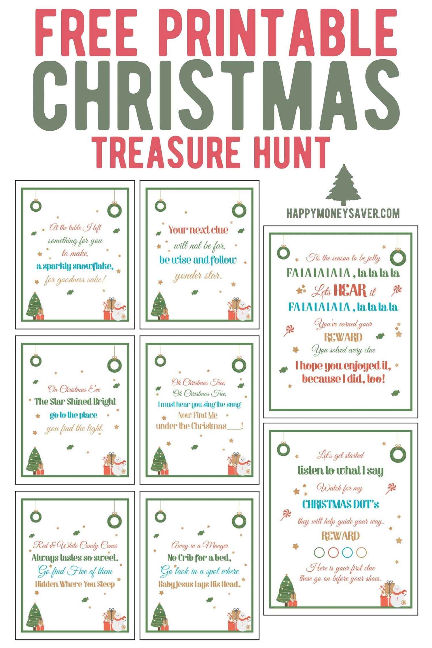 free printable christmas scavenger hunt for adults
