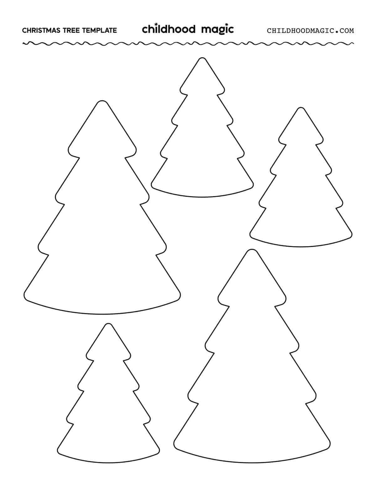 Christmas Tree Template Free Printables Christmas Tree Template Free Printables