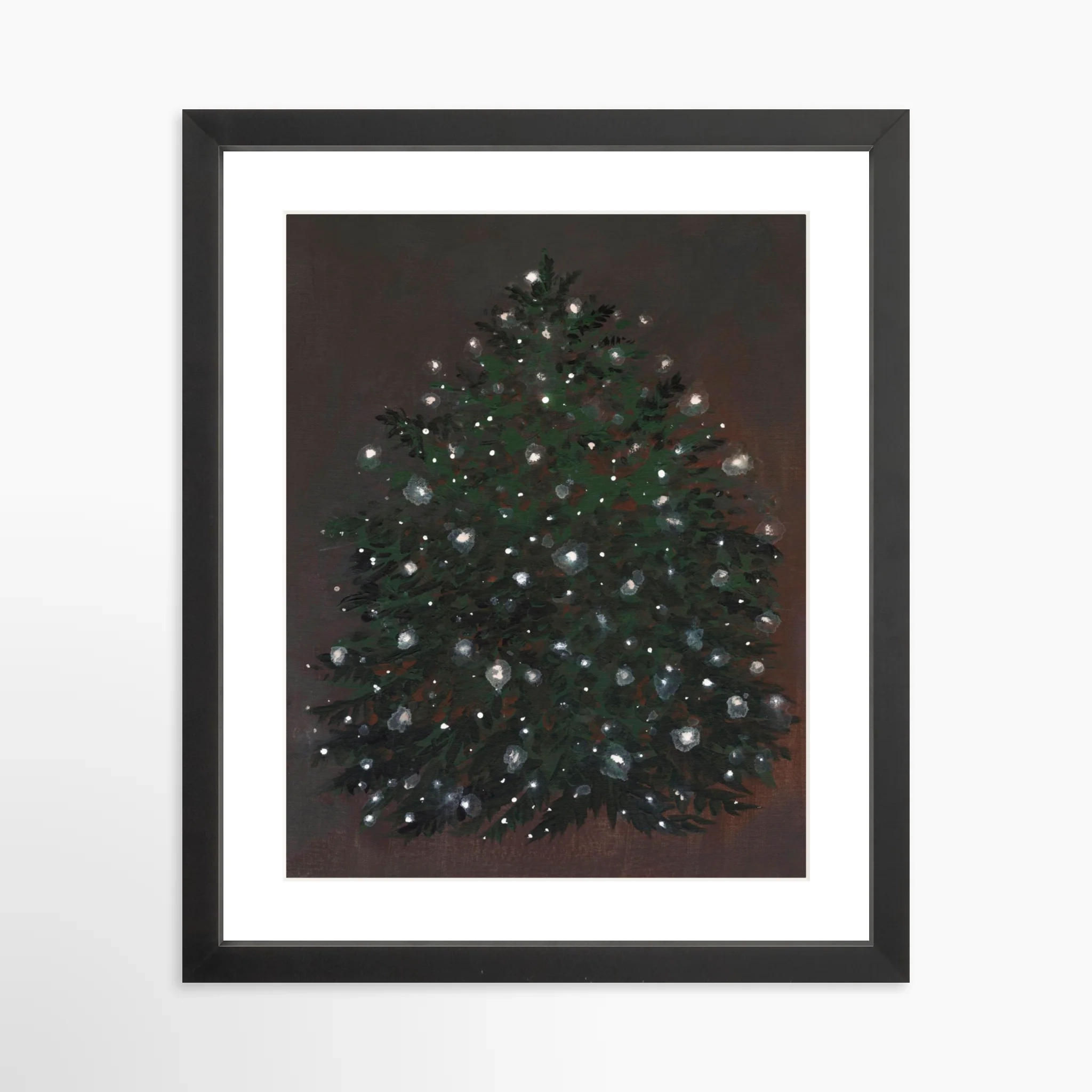 Christmas Tree With Lights Art Print Copy Christmas Tree With Lights Art Print Copy