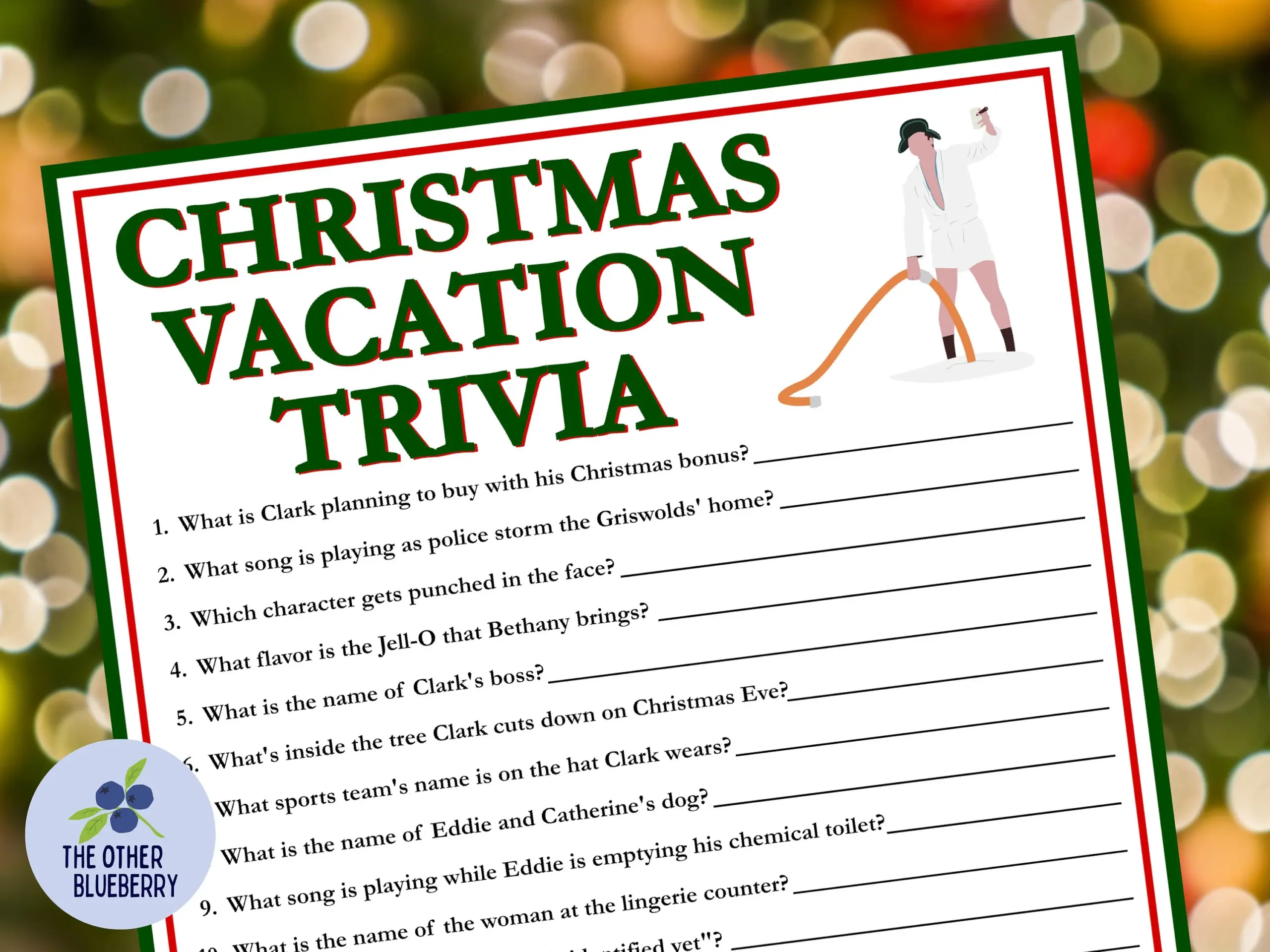 Christmas Vacation Trivia Christmas Game
