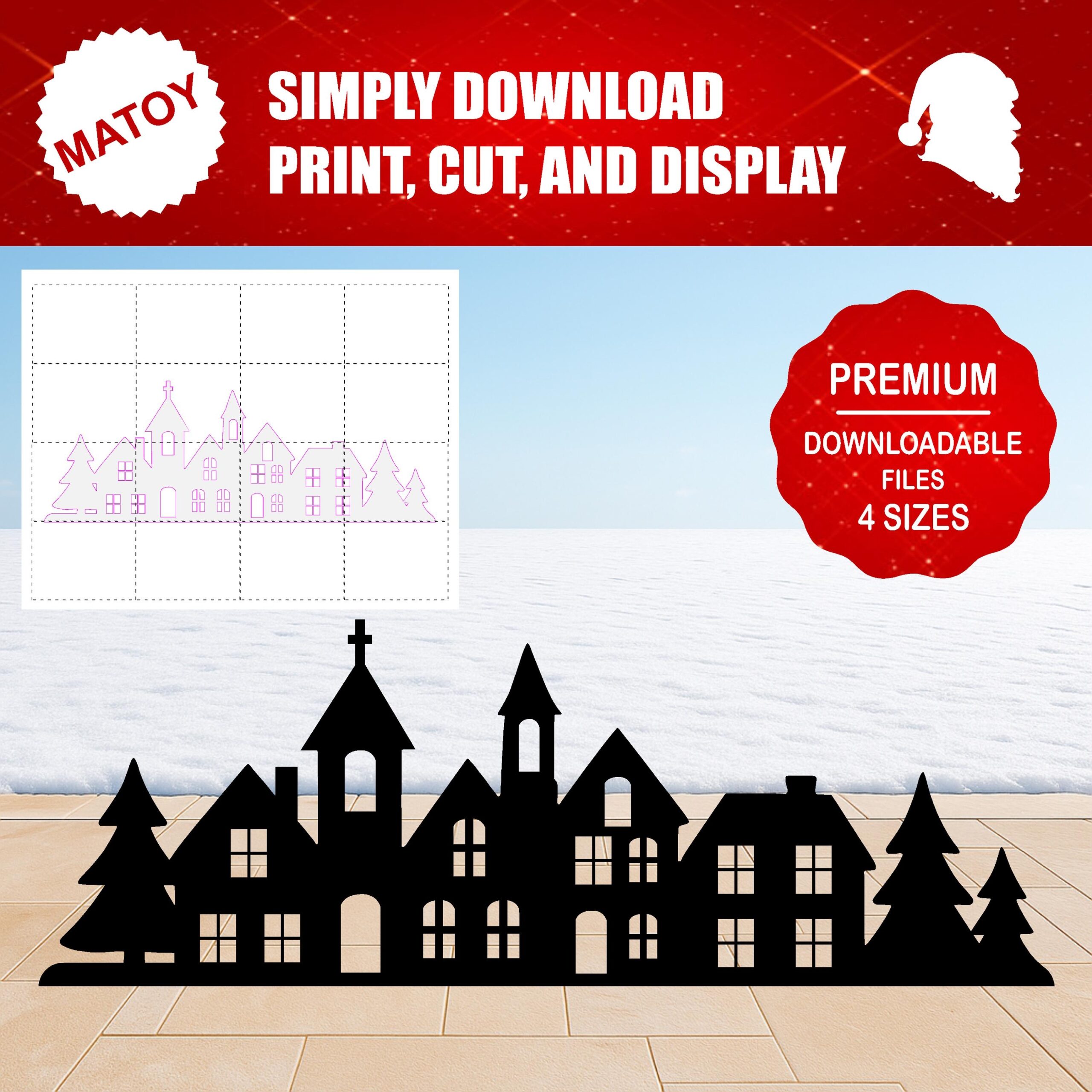Christmas Village Party And Wall Decor Christmas Village Party And Wall Decor