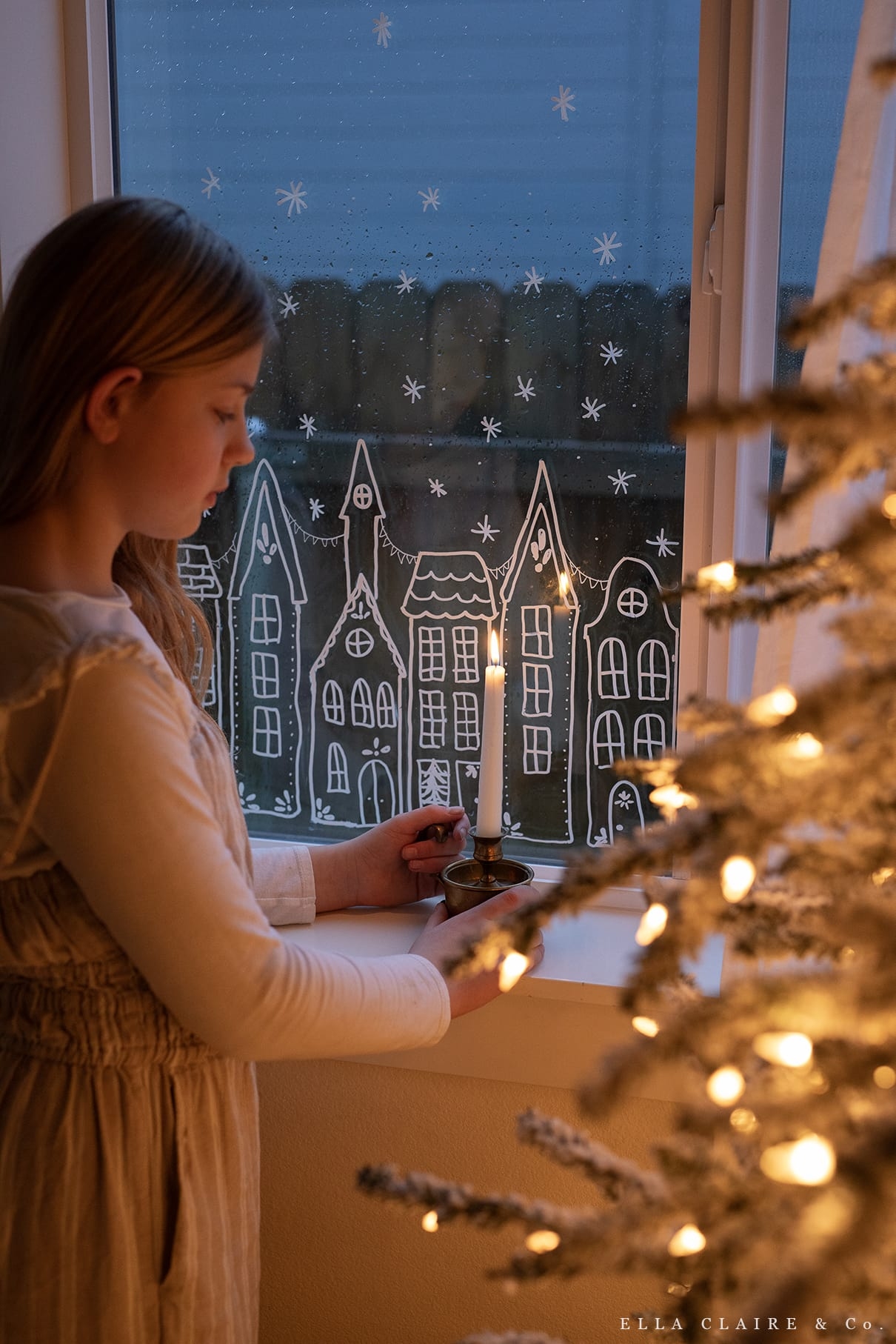 Christmas Village Stencil
