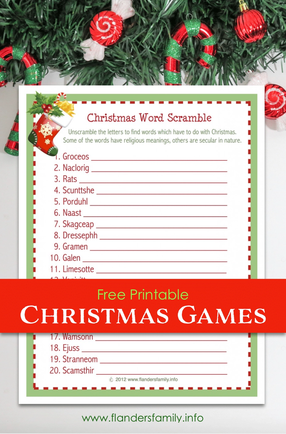 Christmas Word Scramble Free Printable Christmas Word Scramble Free Printable