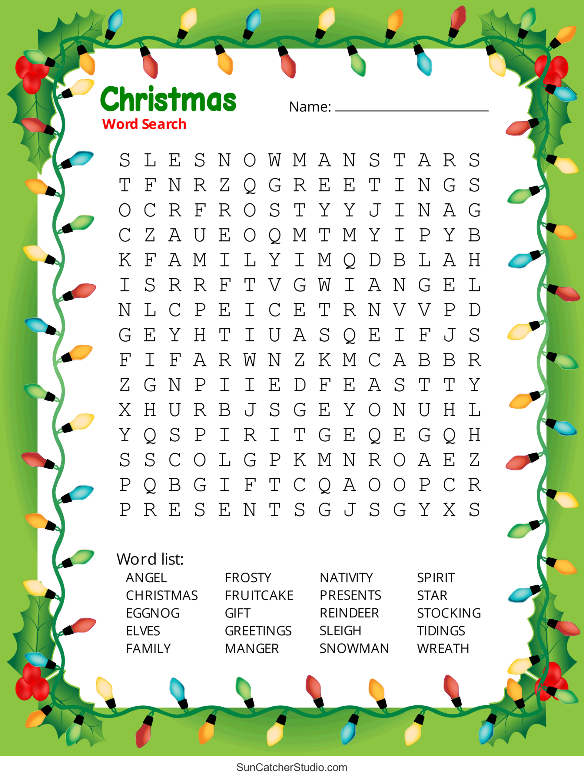 free printable christmas puzzles for adults with answers