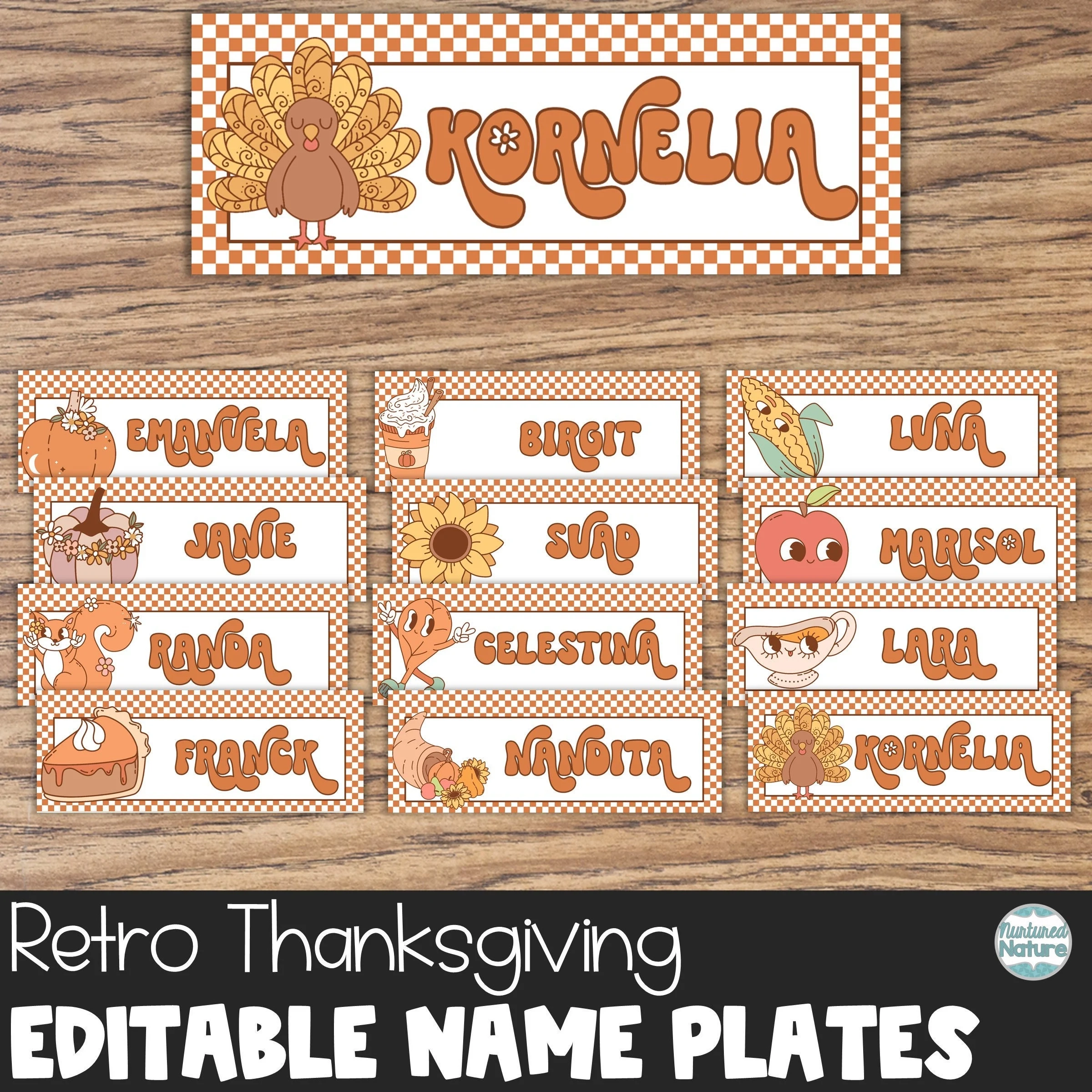 Classroom Name Tags Fall Classroom Decor Classroom Name Tags Fall Classroom Decor