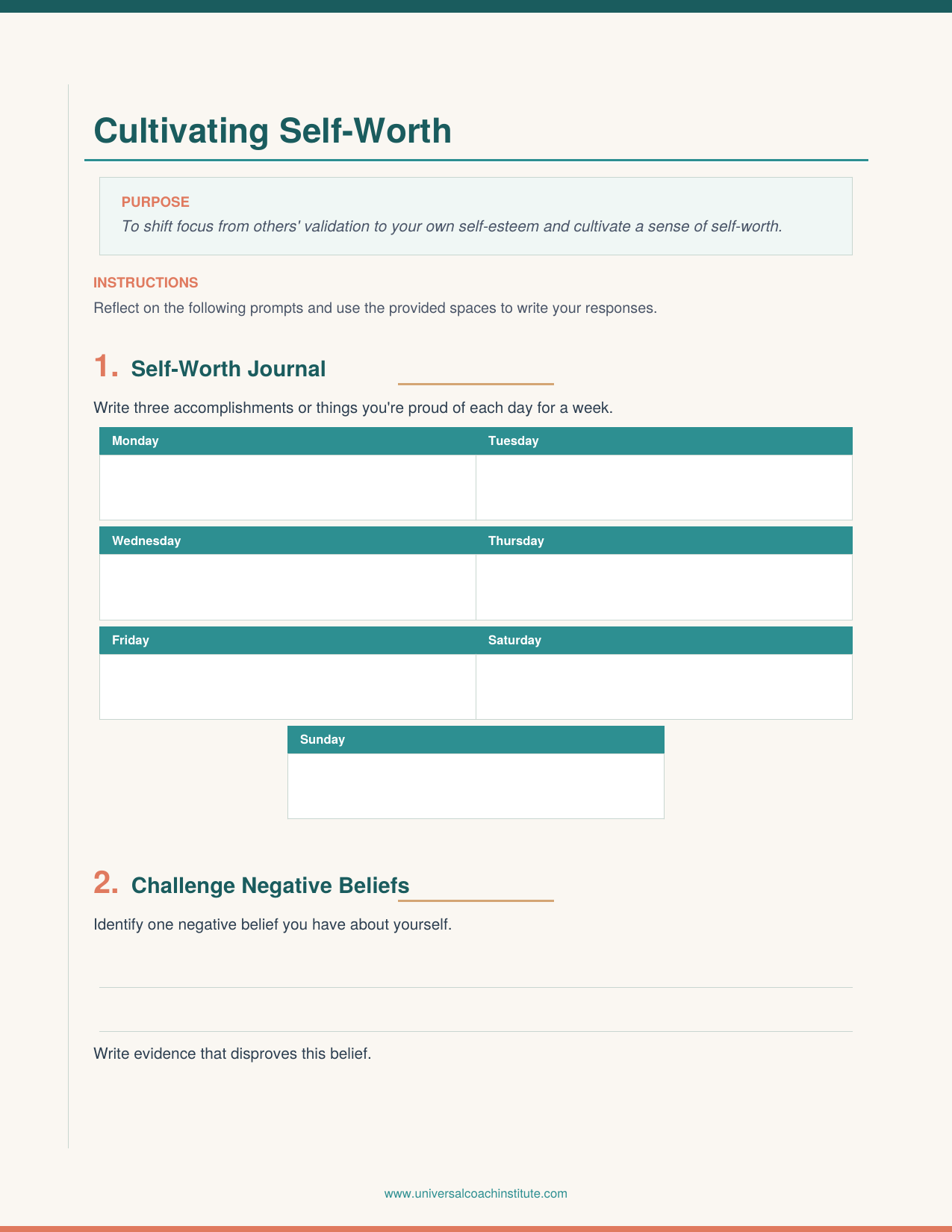 free printable codependency worksheets