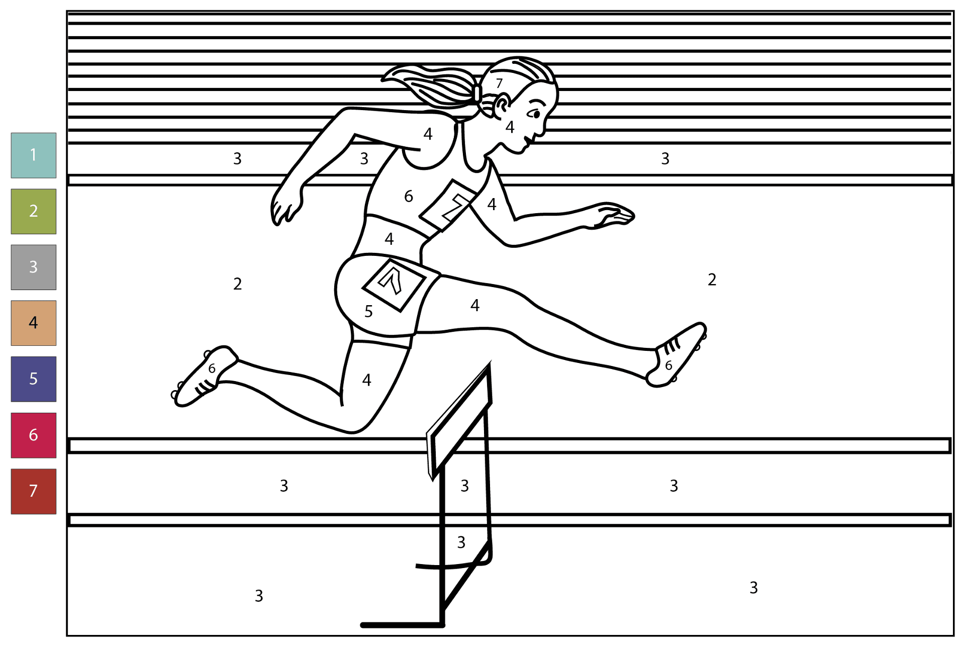 track and field printable worksheets