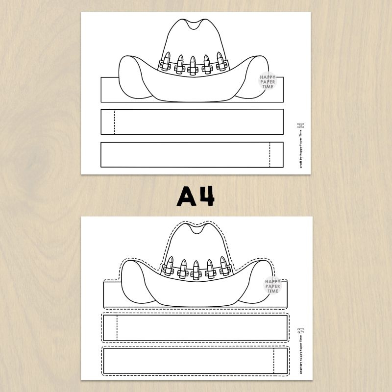 cowboy hat printable template cowboy hat printable template