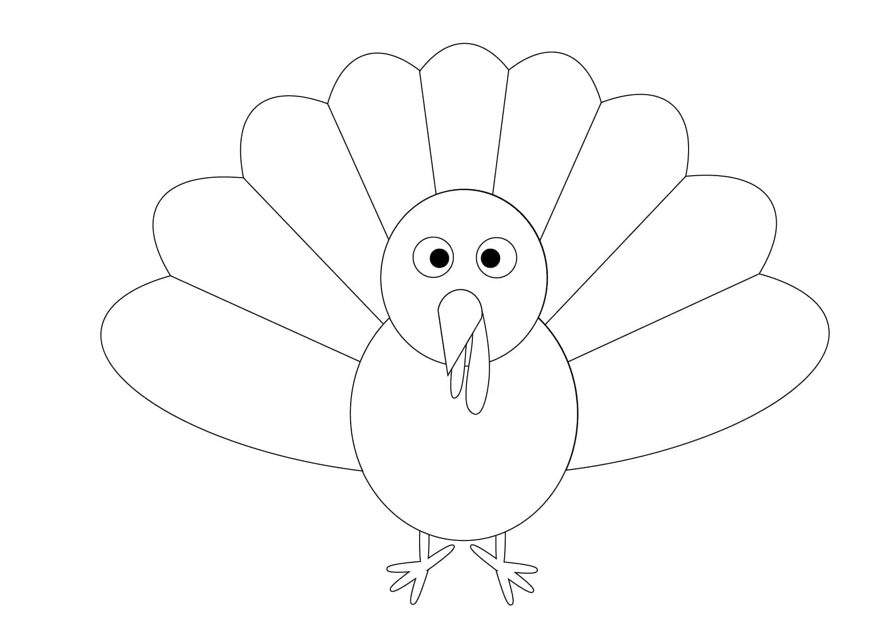 Crazy Turkey Art With Printable Turkey Template Crazy Turkey Art With Printable Turkey Template