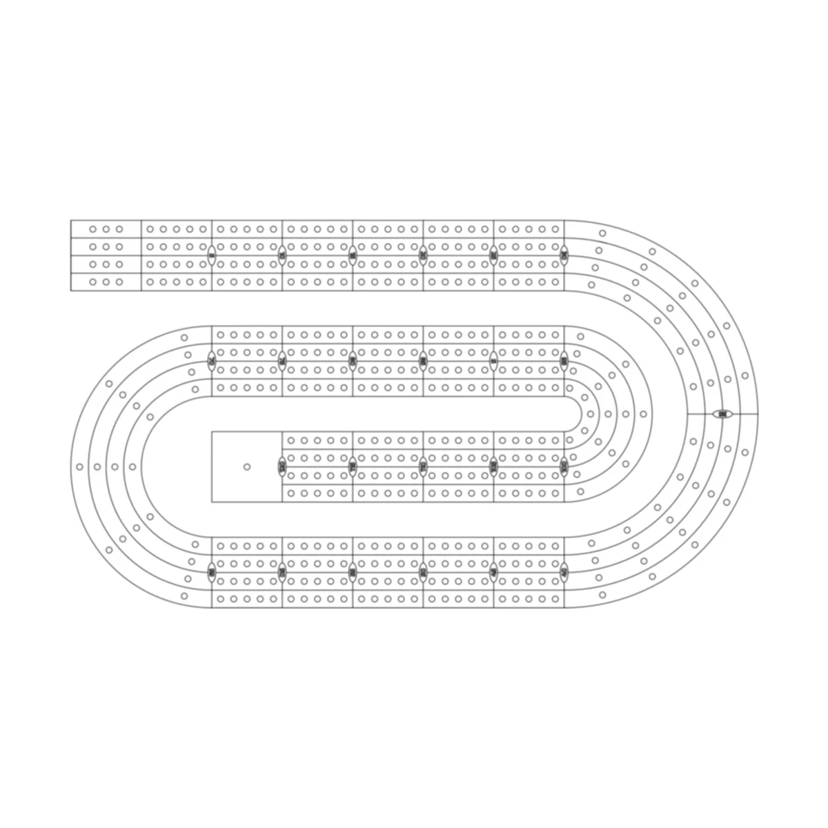 Cribbage Board Pattern Template Paper Clip 2 Cribbage Board Pattern Template Paper Clip 2