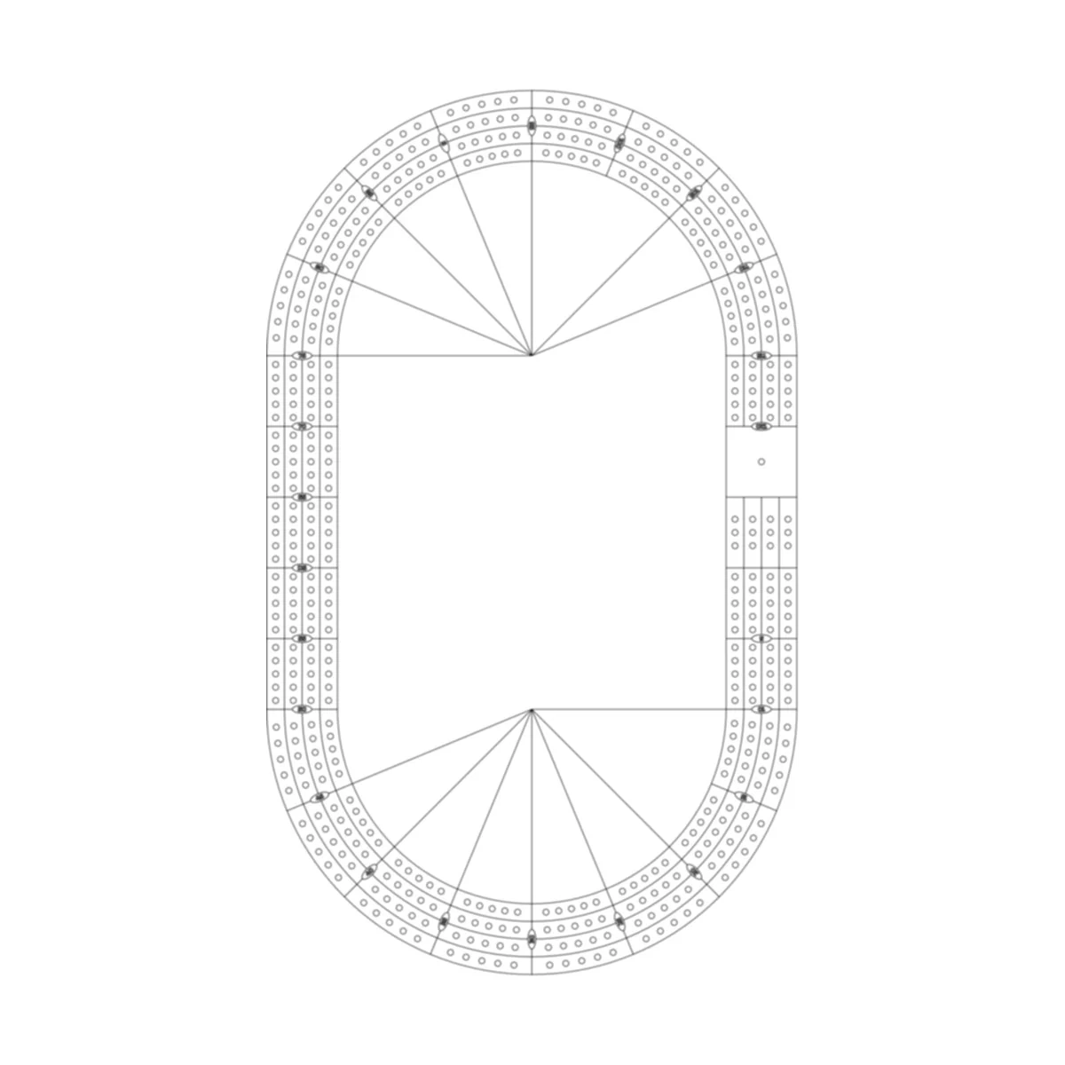 Cribbage Board Pattern Template Race Track Cribbage Board Pattern Template Race Track