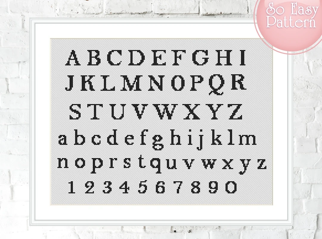 Cross Stitch Letters Cross Stitch