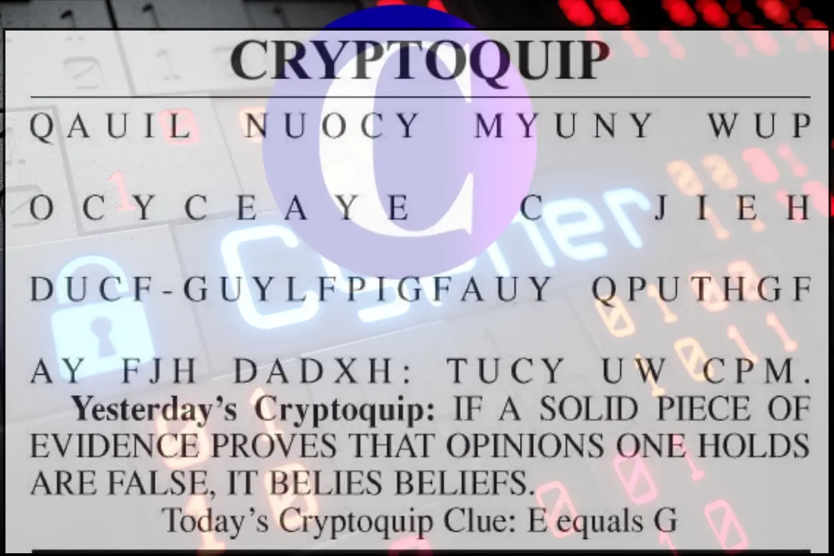 Cryptoquip Answer Today