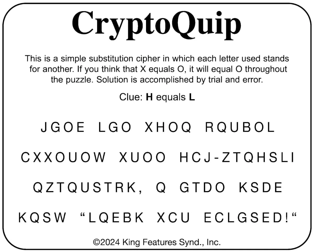 Cryptoquip June 13