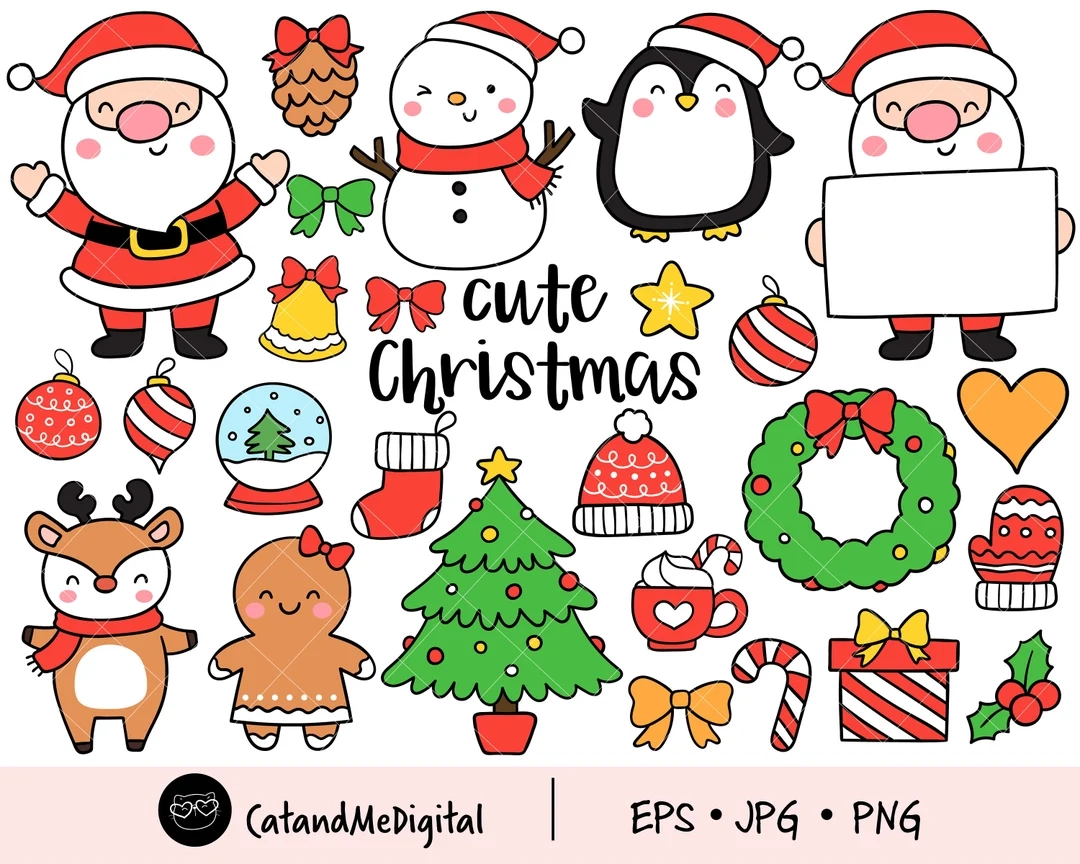 Cute Christmas Clipart Winter Clipart