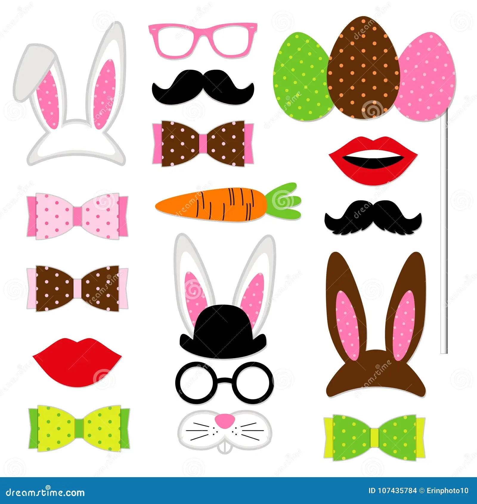 free printable easter photo booth props