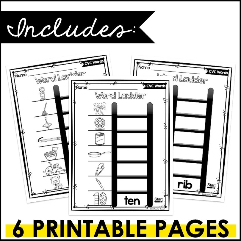 free printable word ladders