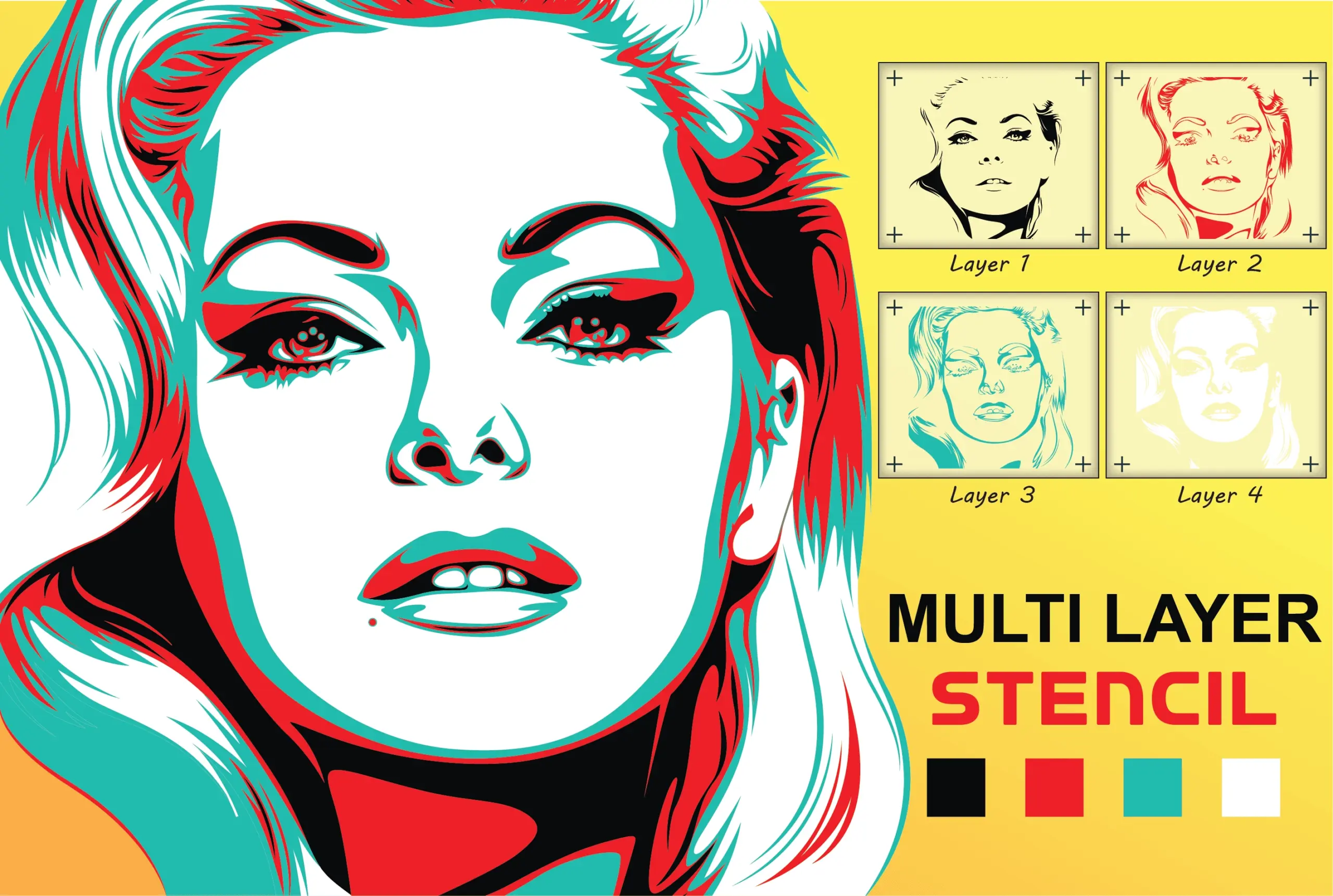 Design Multi Layer Stencil Art For Your Spray Paint Projects Design Multi Layer Stencil Art For Your Spray Paint Projects