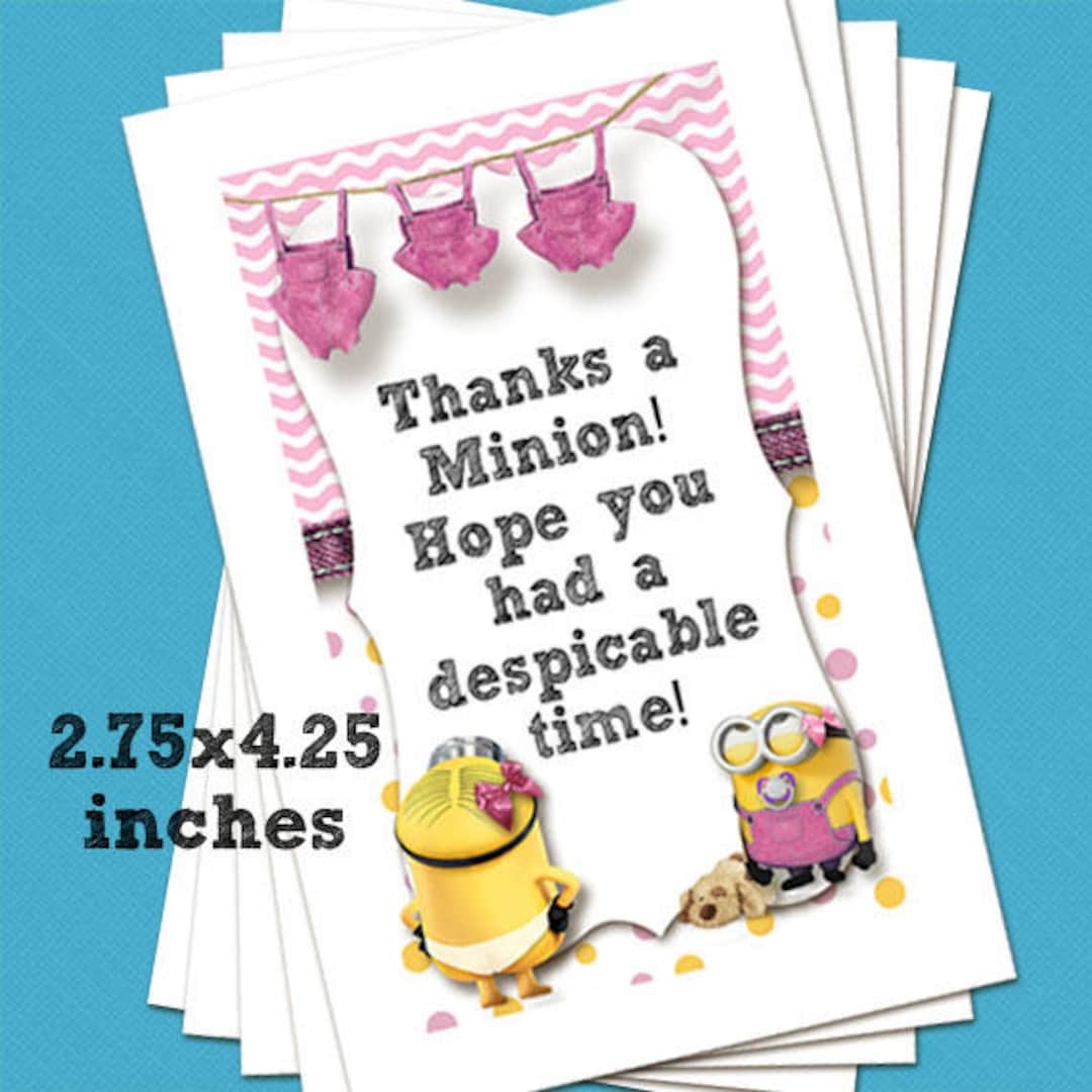 Digital Printable Pink Minion Baby Girl Digital Printable Pink Minion Baby Girl