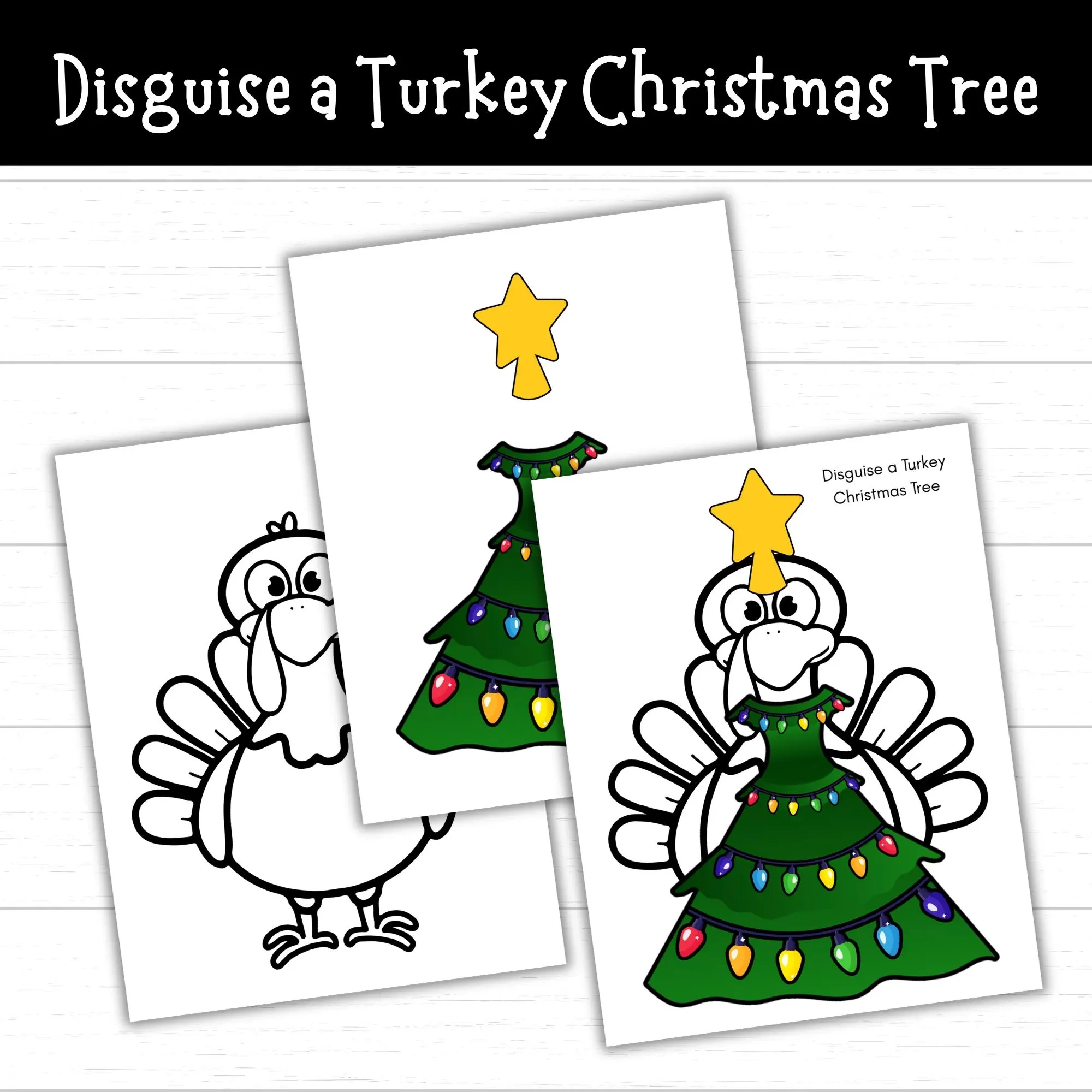 Disguise A Turkey Christmas Tree