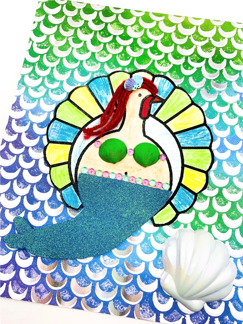 how to disguise a turkey as a mermaid