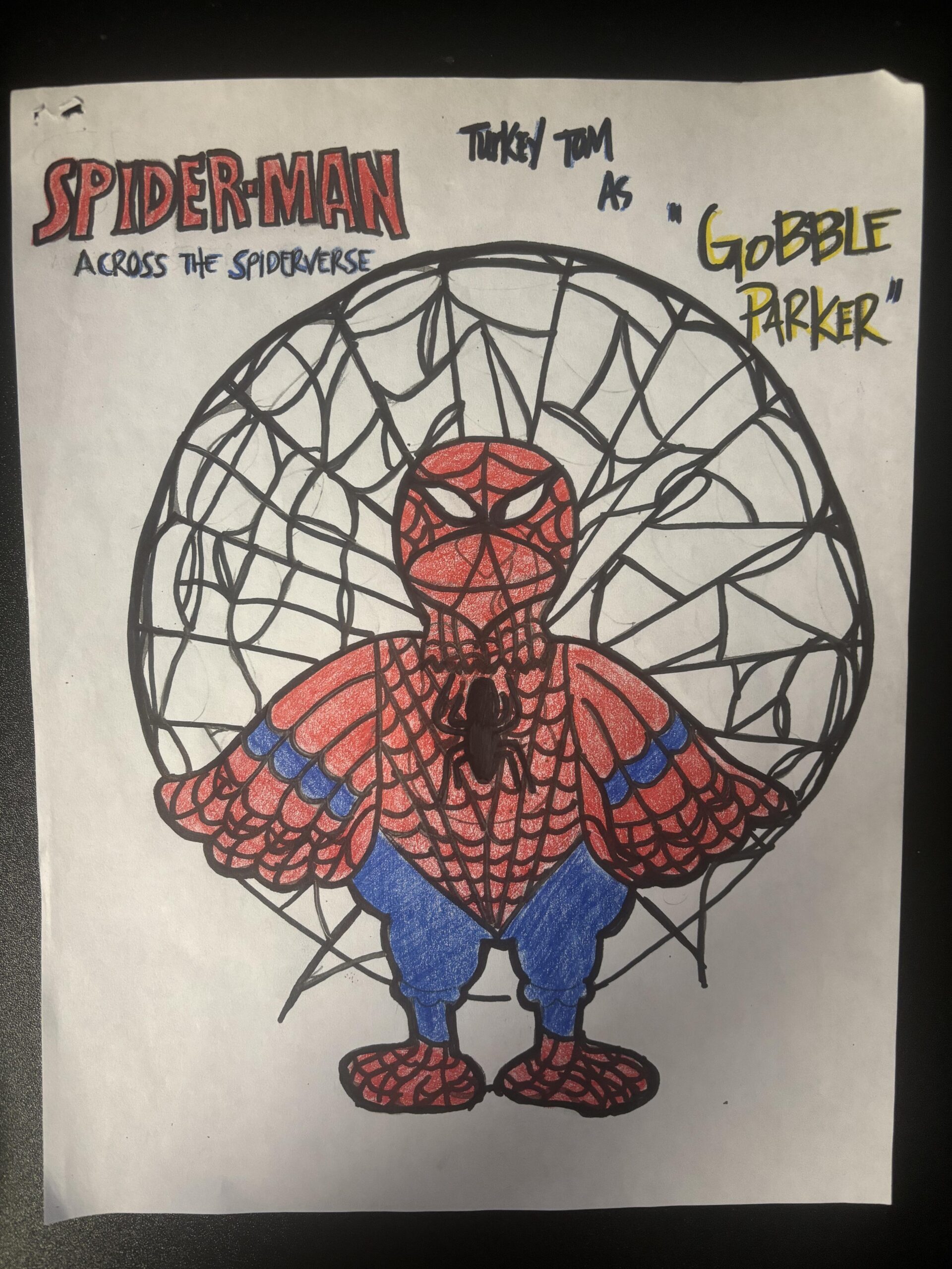 disguise a turkey as spiderman