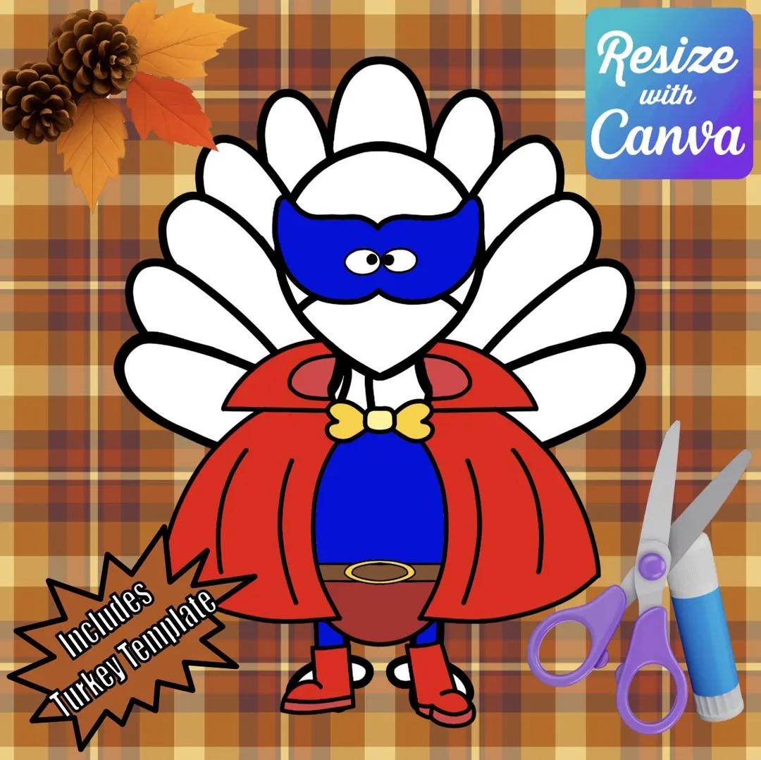 Disguise A Turkey Superhero Disguise
