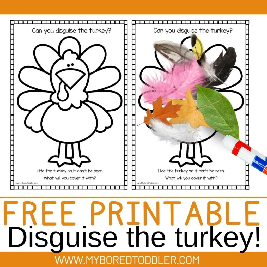 Disguise The Turkey Free Printable Thanksgiving Activity