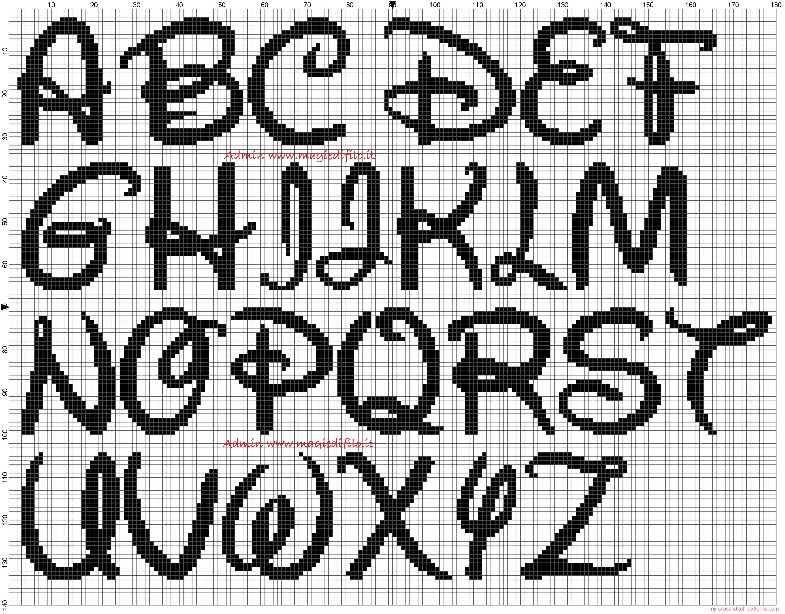 cross stitch alphabet patterns free printable