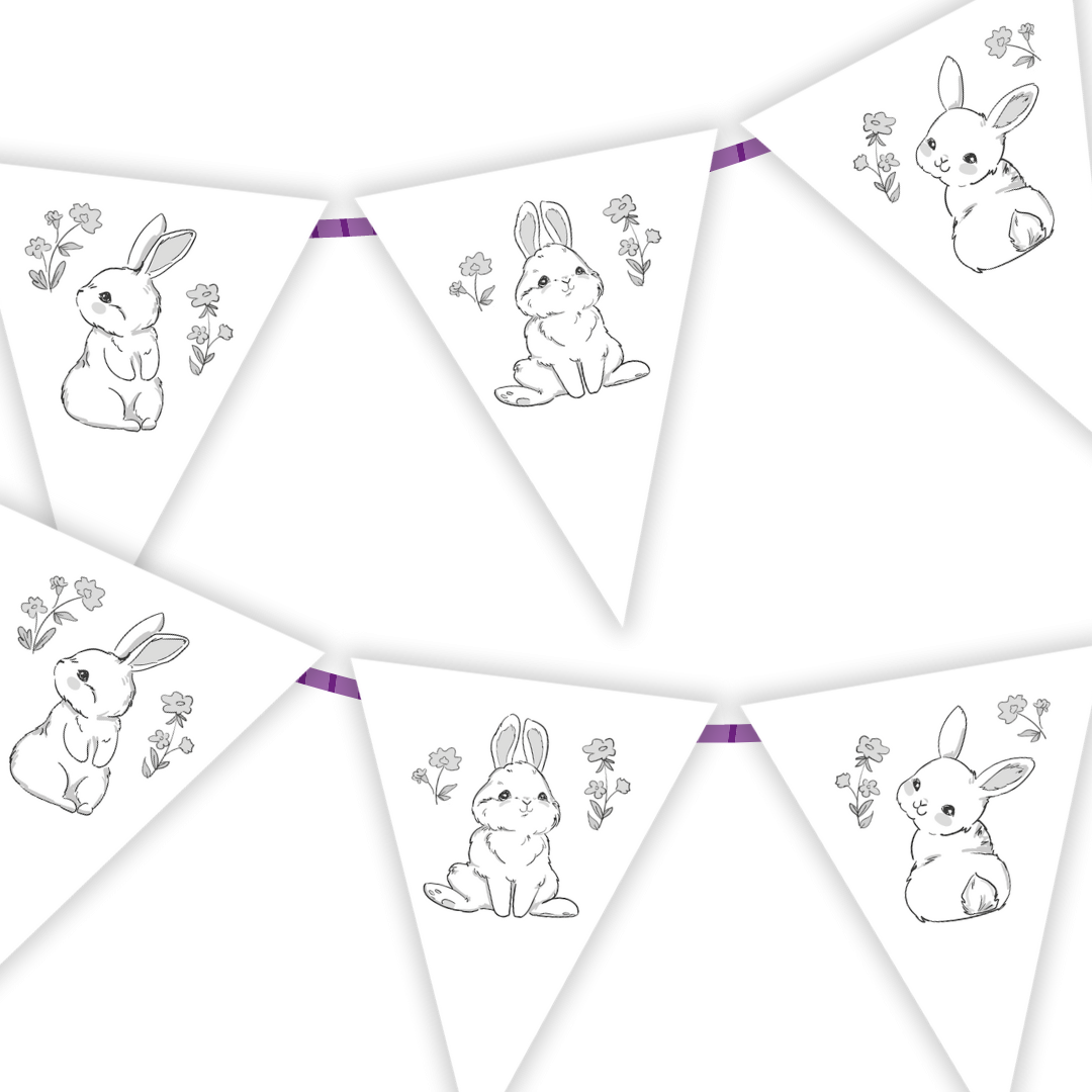 easter bunny bunting printable