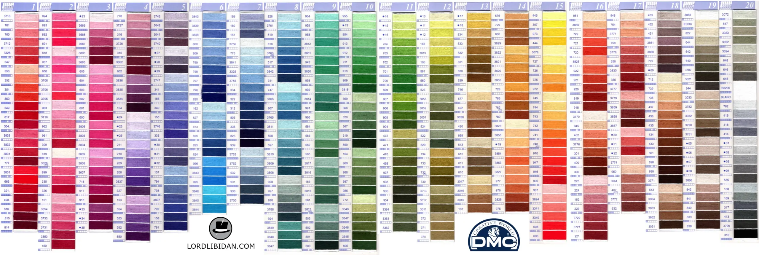 Dmc Color Chart