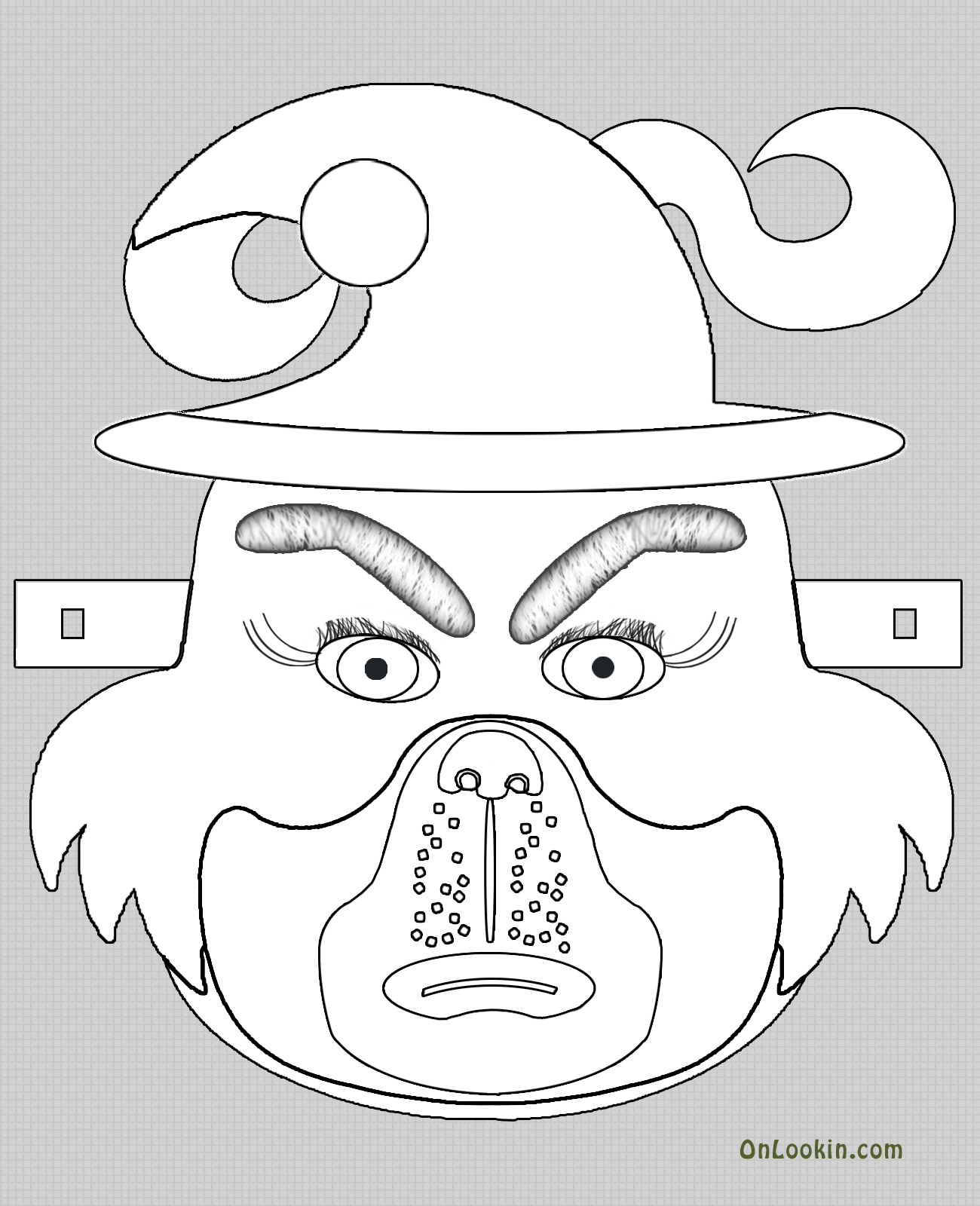 free printable grinch mask template