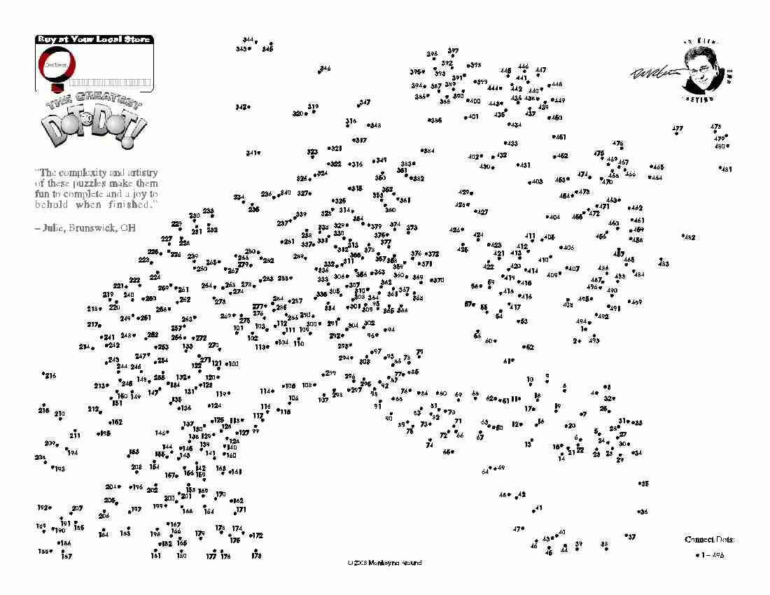 Downloadable Dot To Dot Puzzles S