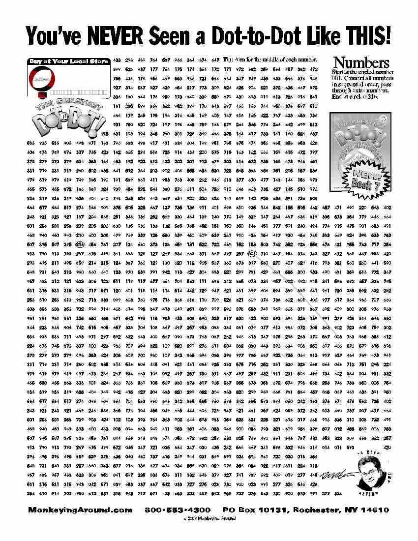 Downloadable Dot To Dot Puzzles S Downloadable Dot To Dot Puzzles S