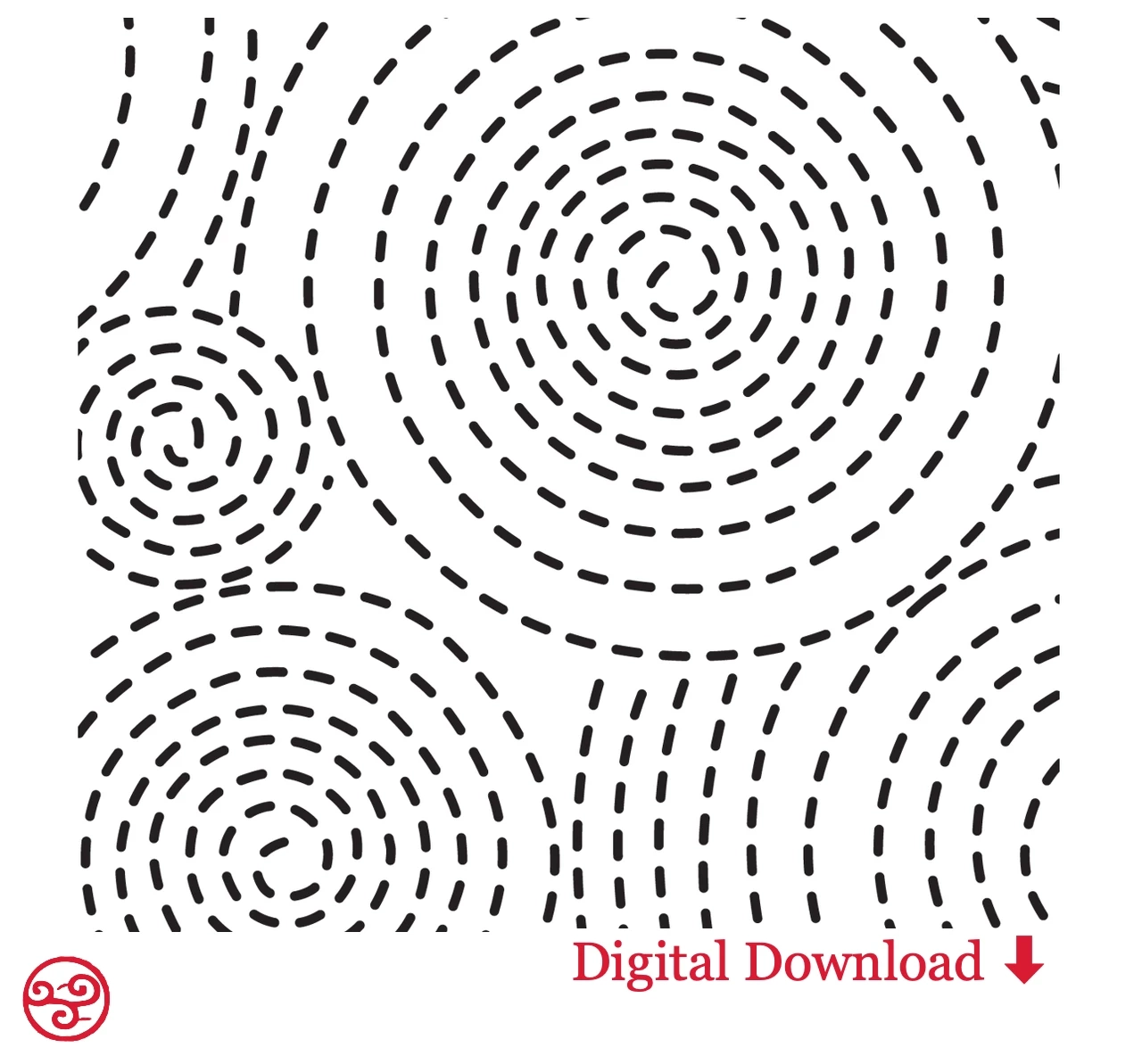 Downloadable Sashiko Swirls Pattern