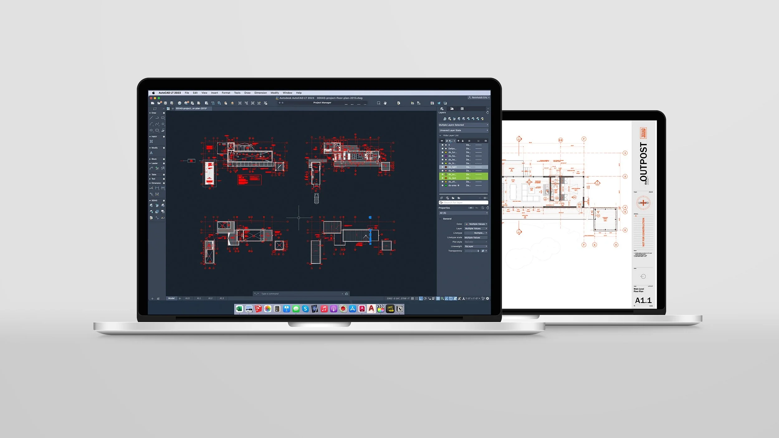 30x40 design workshop autocad template file free