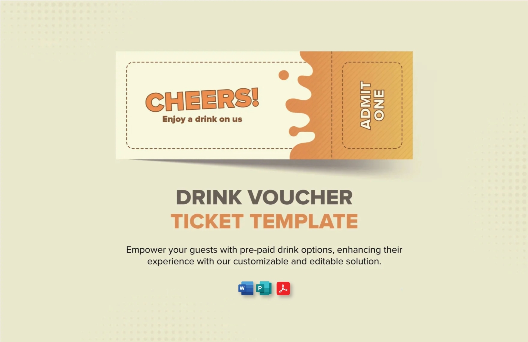 free printable drink voucher template free printable drink voucher template