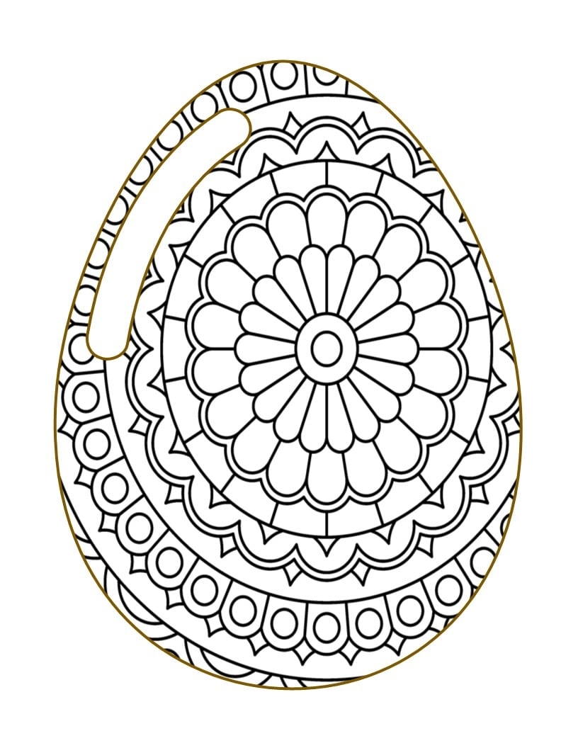 Easter Adult Coloring Pages