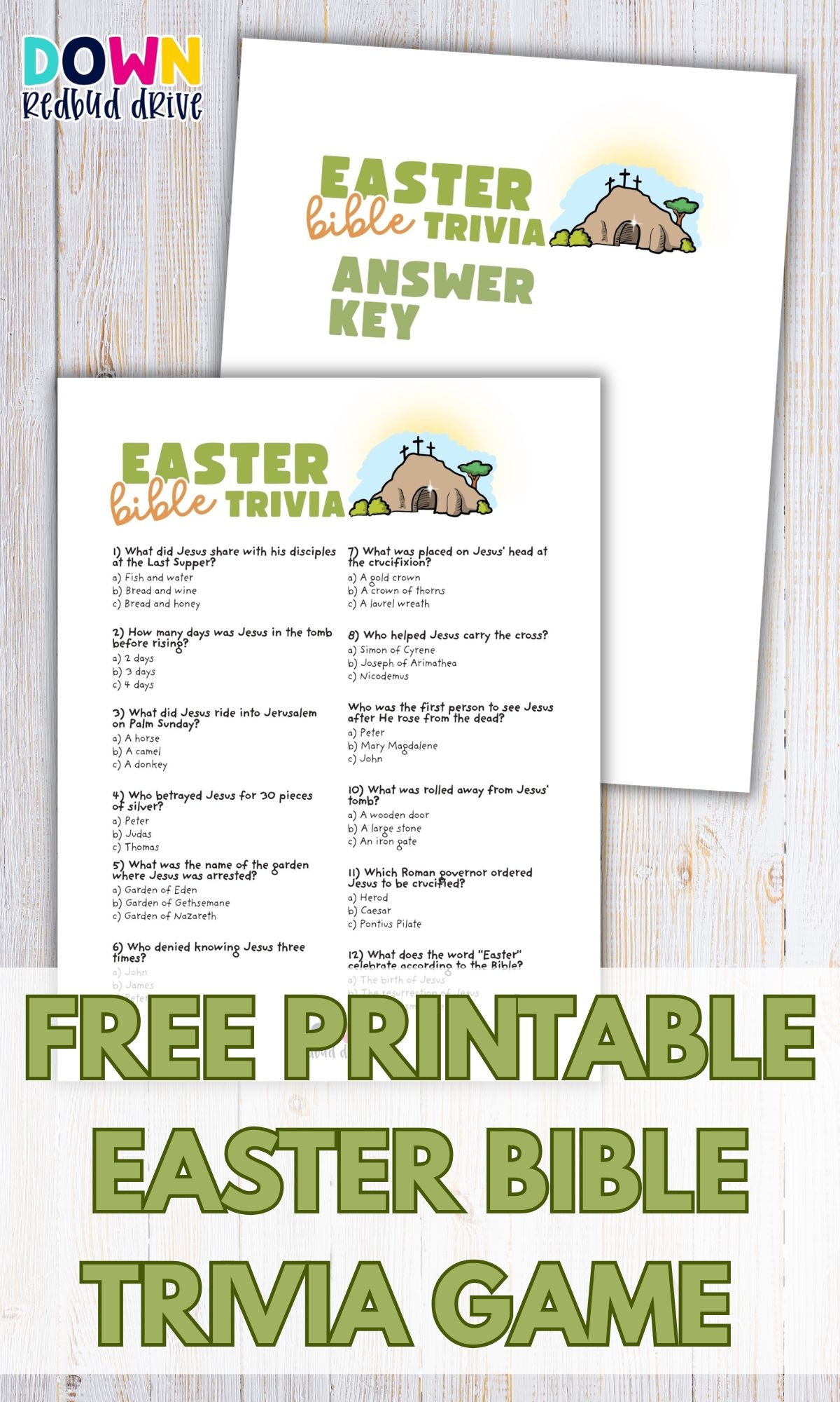Easter Bible Trivia Printable Activity For Kids And Families Easter Bible Trivia Printable Activity For Kids And Families