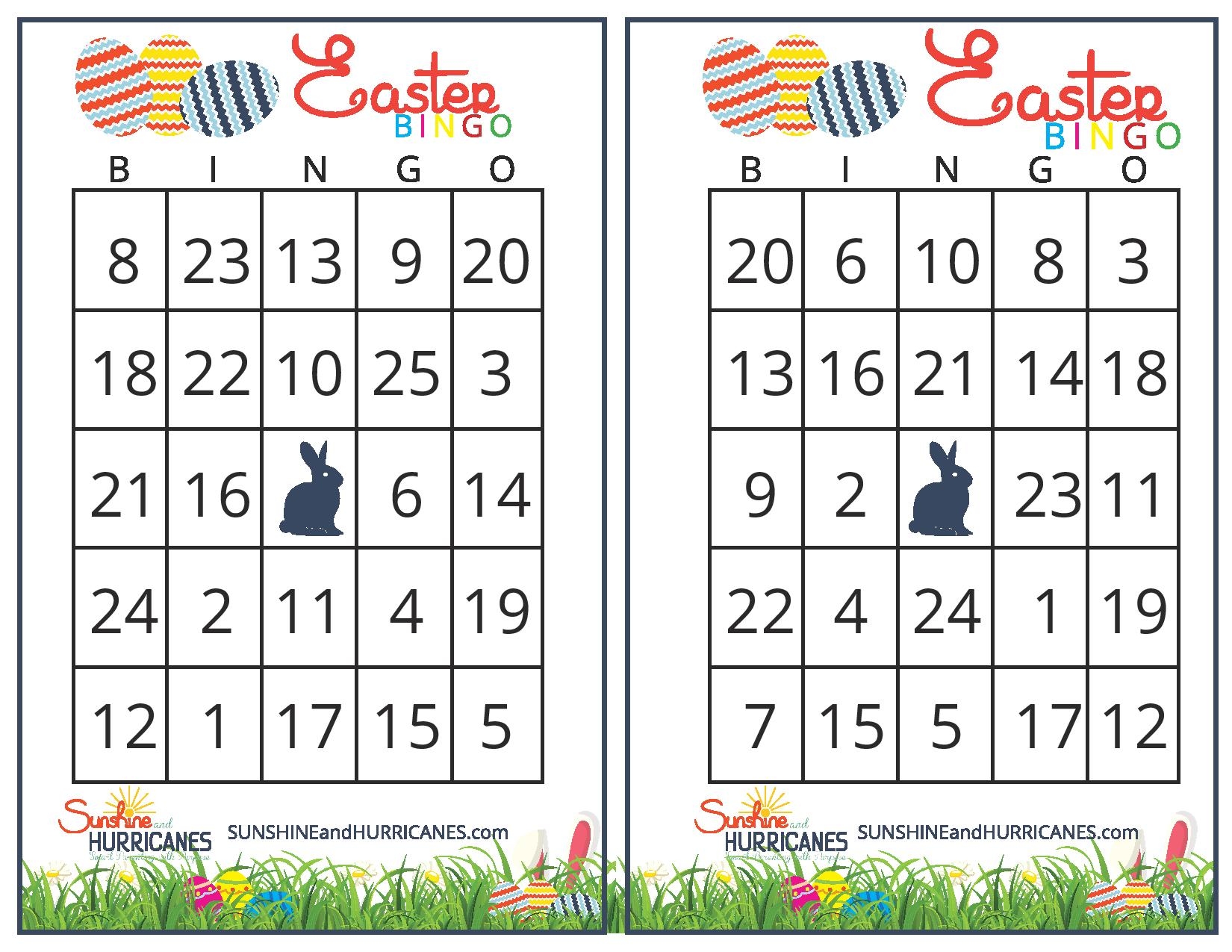 Easter Bingo Printable