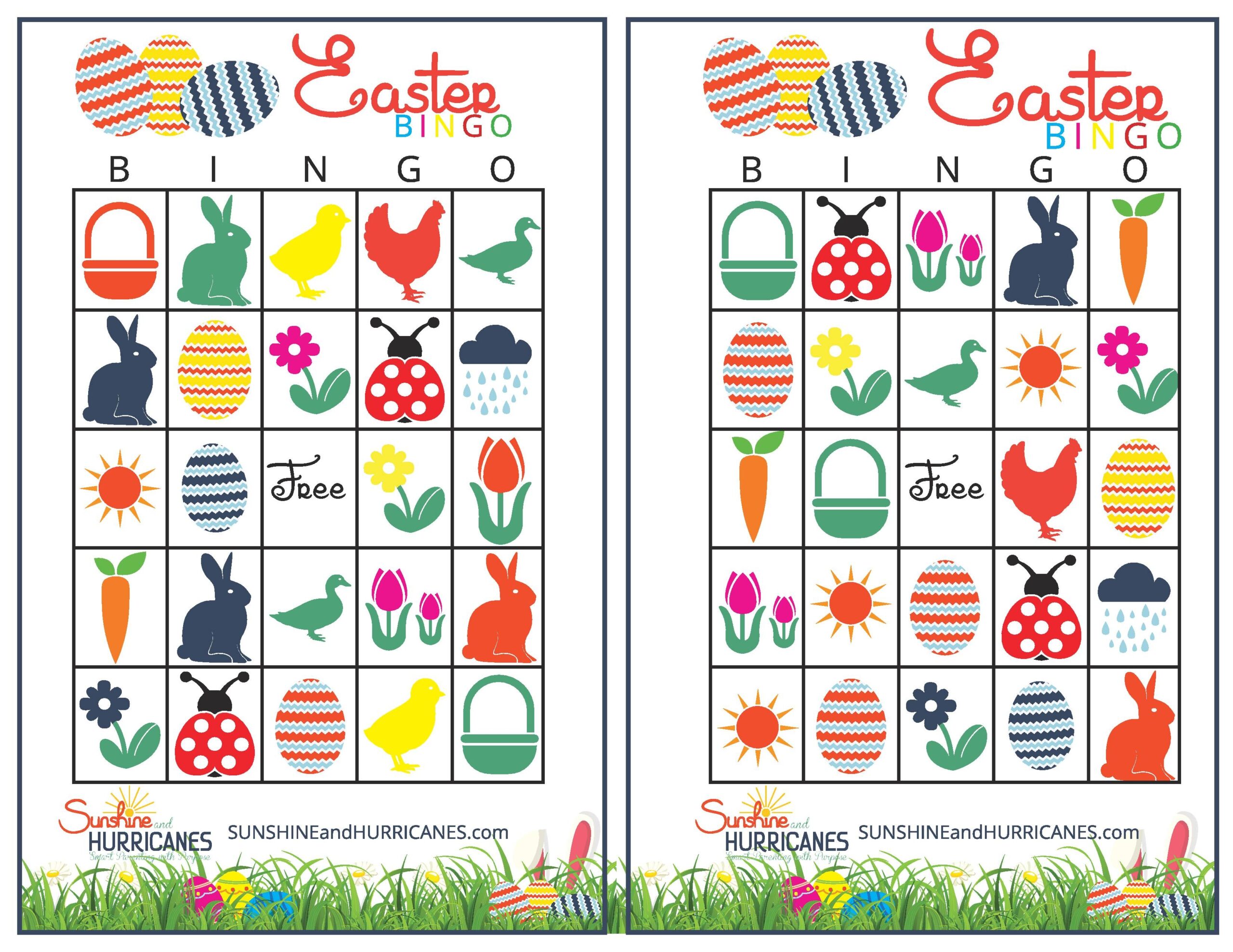 Easter Bingo Printable