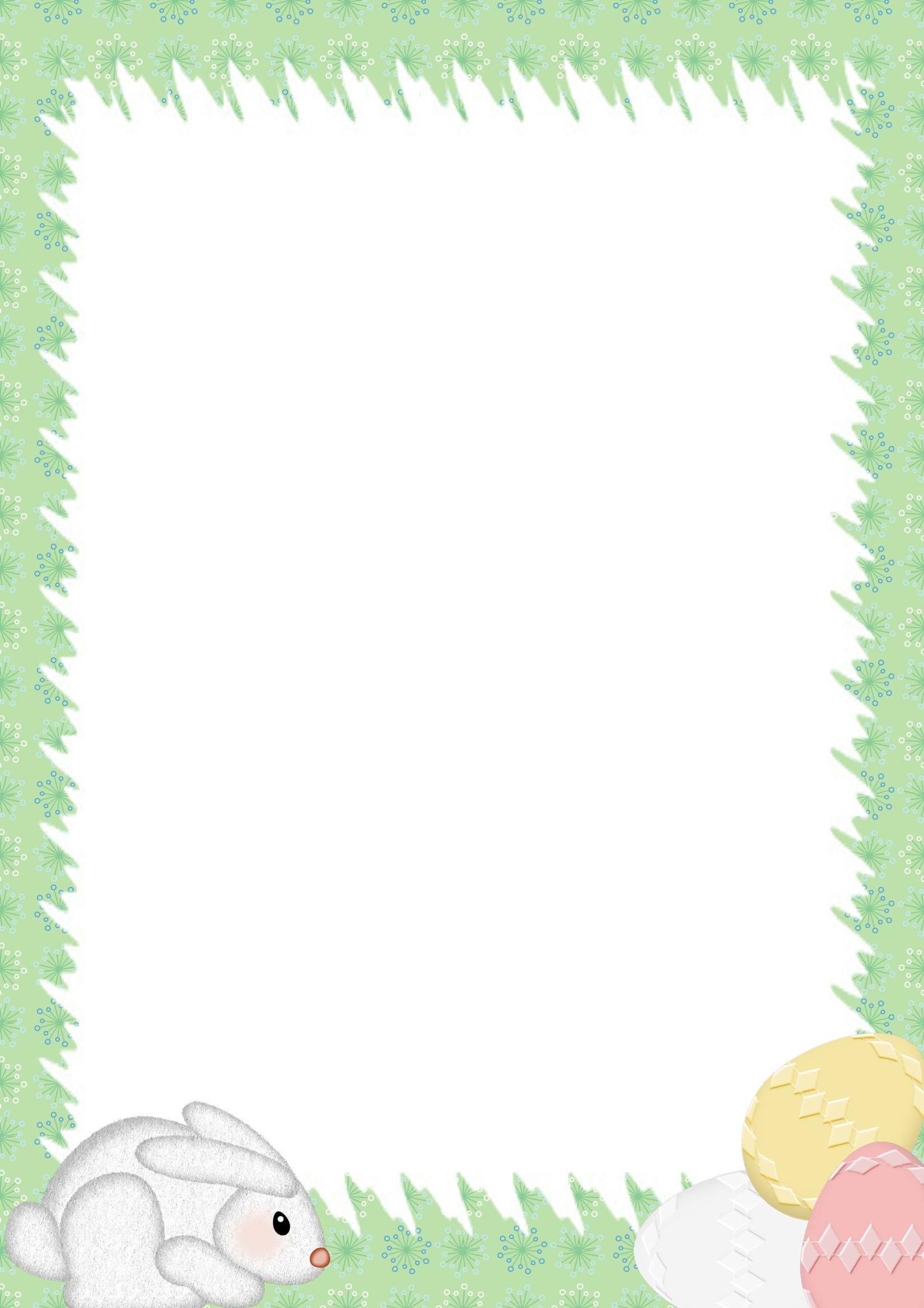 free printable easter border paper