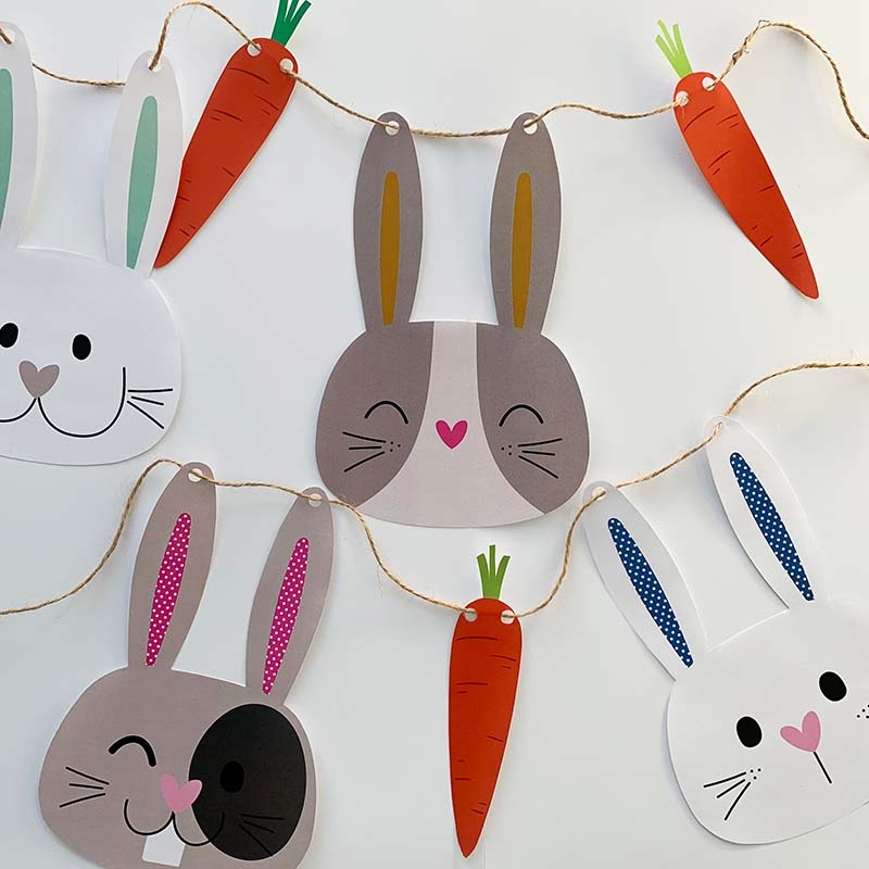 Easter Bunny Carrots Bunting