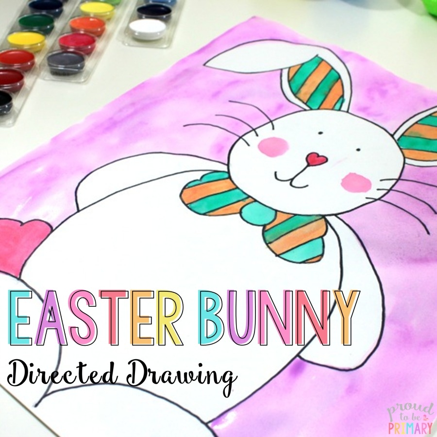 Easter Bunny Directed Drawing