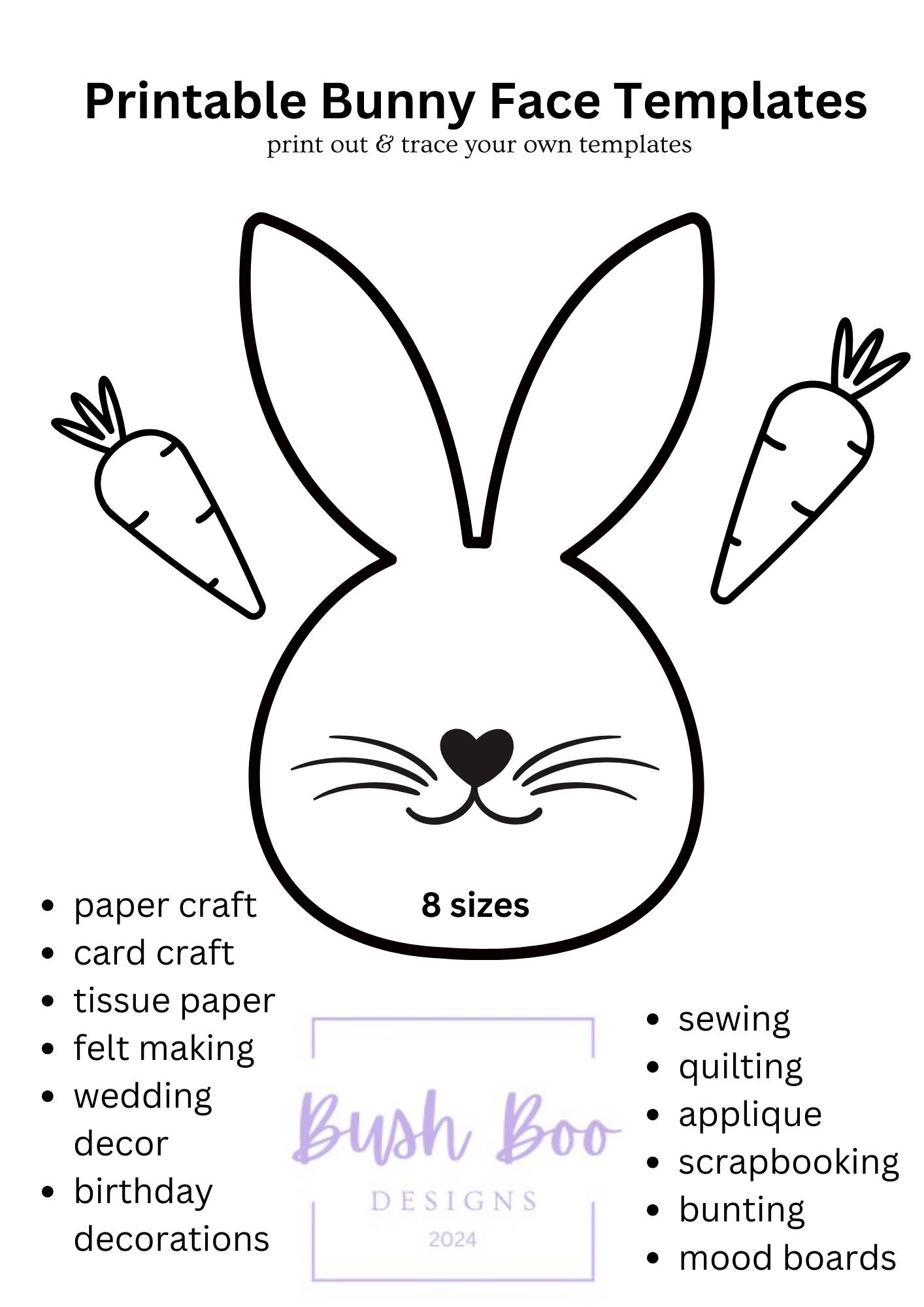 Easter Bunny Face Templates Papercraft Easter Bunny Face Templates Papercraft
