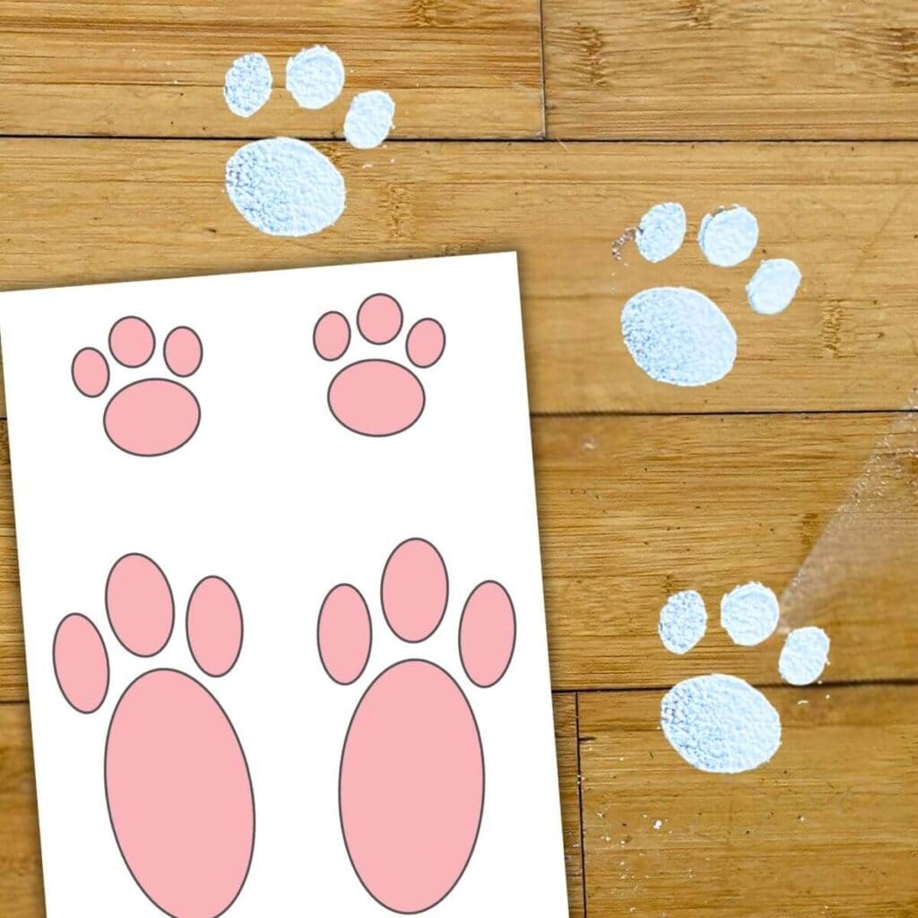 Easter Bunny Footprints