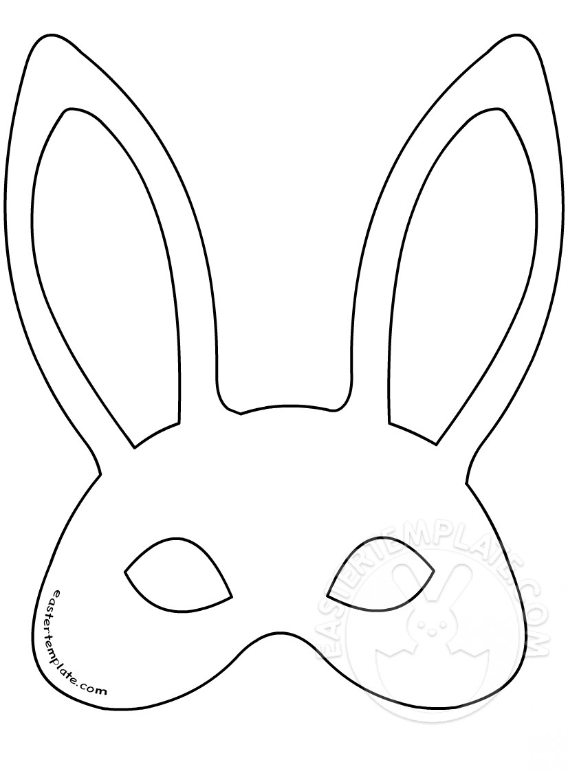 Easter Bunny Mask Template Easter Bunny Mask Template