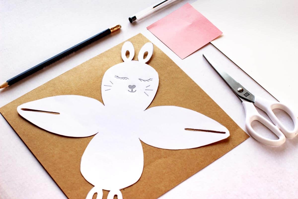 Easter Bunny Treat Box Template
