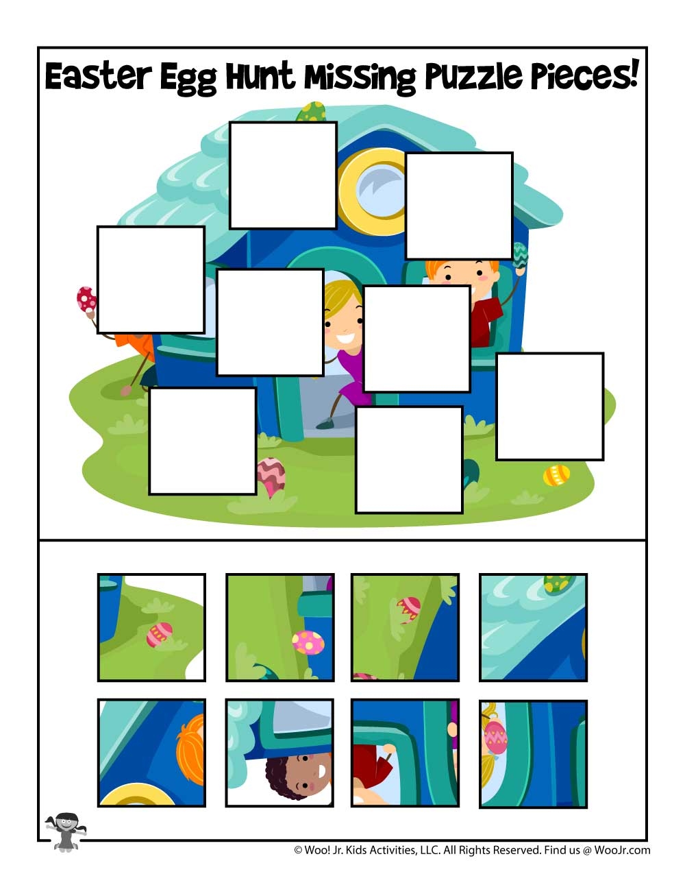 Easter Cut And Paste Puzzles