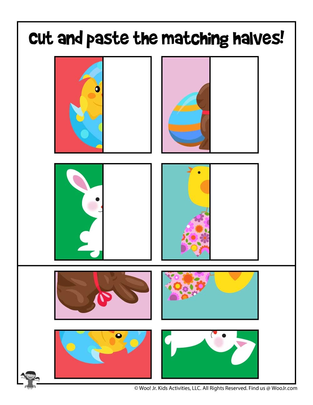 Easter Cut And Paste Puzzles